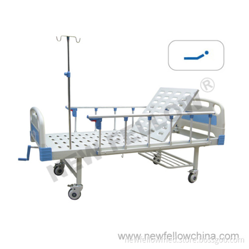 Popular Powder-Coated Steel Manual Single-Crank Medical Hospital Bed (NF-M101)
